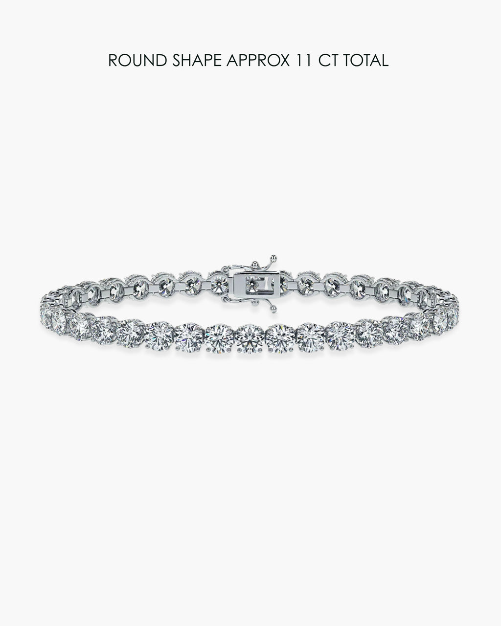 Round Diamond Tennis Bracelet - 11 Carat