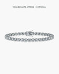 Round Diamond Tennis Bracelet - 11 Carat