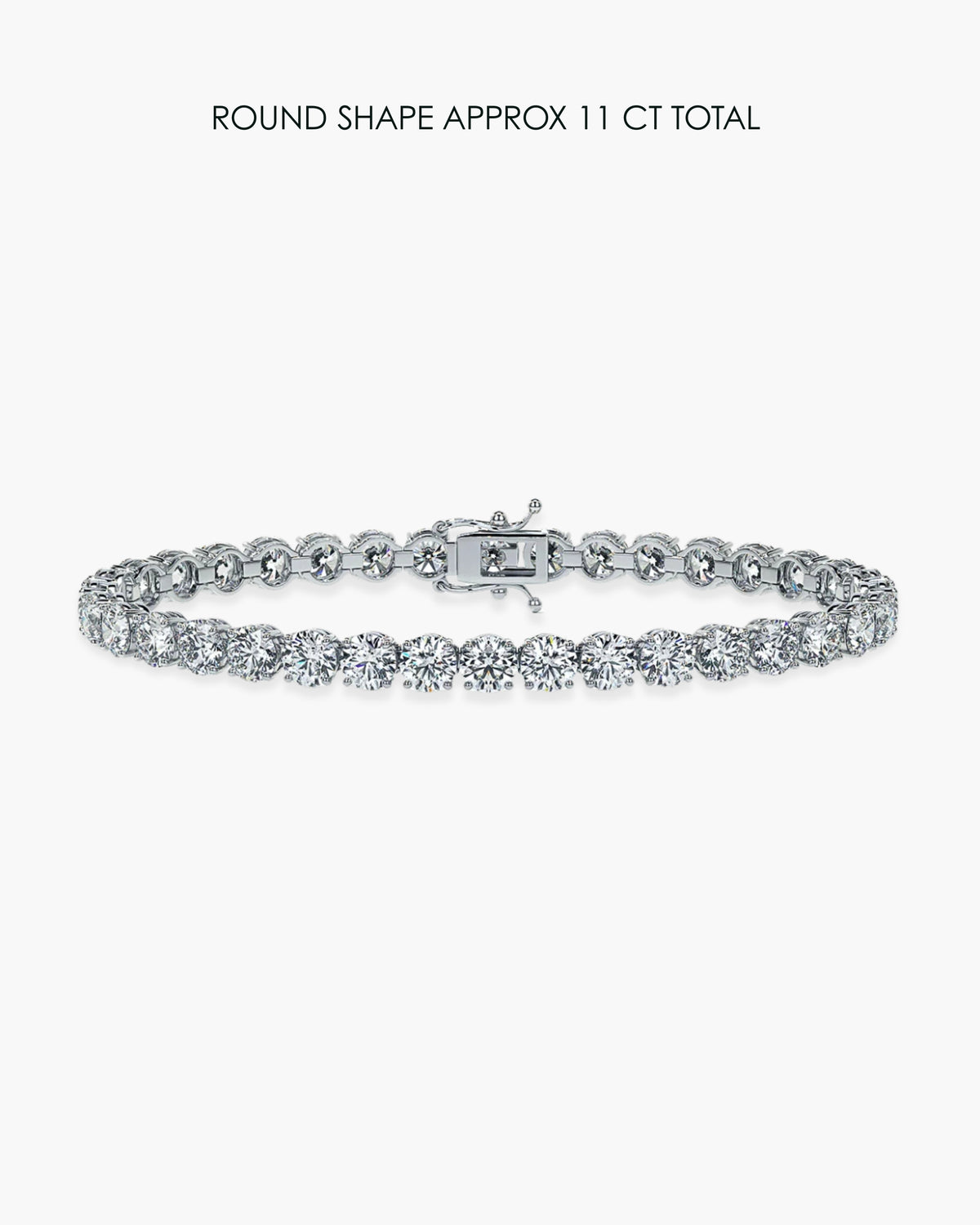 Round Diamond Tennis Bracelet - 11 Carat