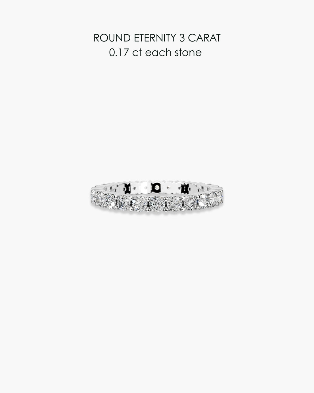 Round Diamond Eternity Ring - 3 Carat