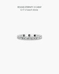 Round Diamond Eternity Ring - 3 Carat