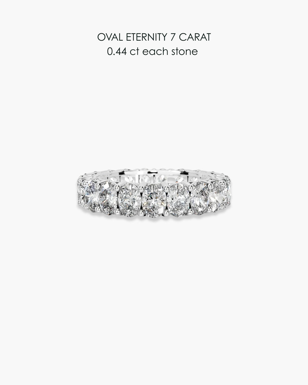 Oval Diamond Eternity Ring - 7 Carat