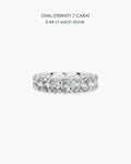 Oval Diamond Eternity Ring - 7 Carat