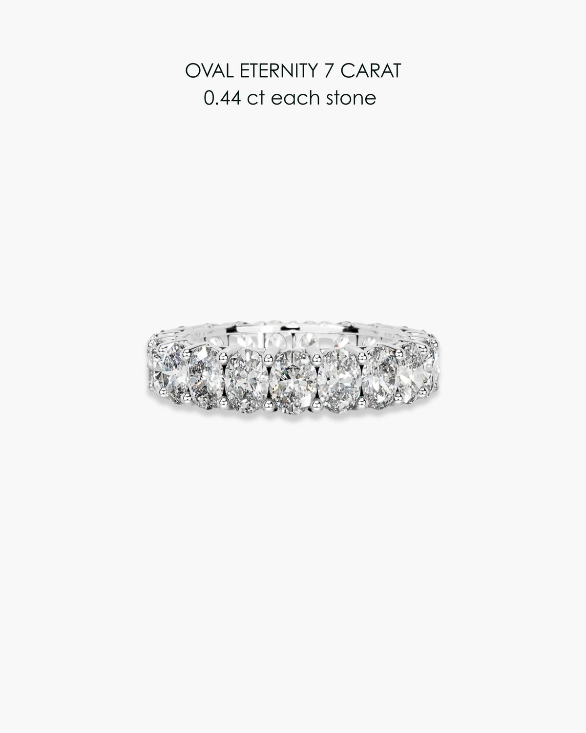Oval Diamond Eternity Ring - 7 Carat