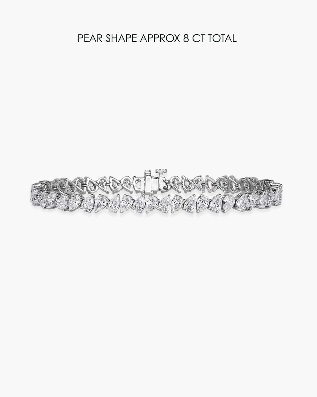 Pear Diamond Tennis Bracelet - 8 Carat