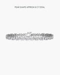 Pear Diamond Tennis Bracelet - 8 Carat