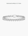Pear Diamond Tennis Bracelet - 27 Carat