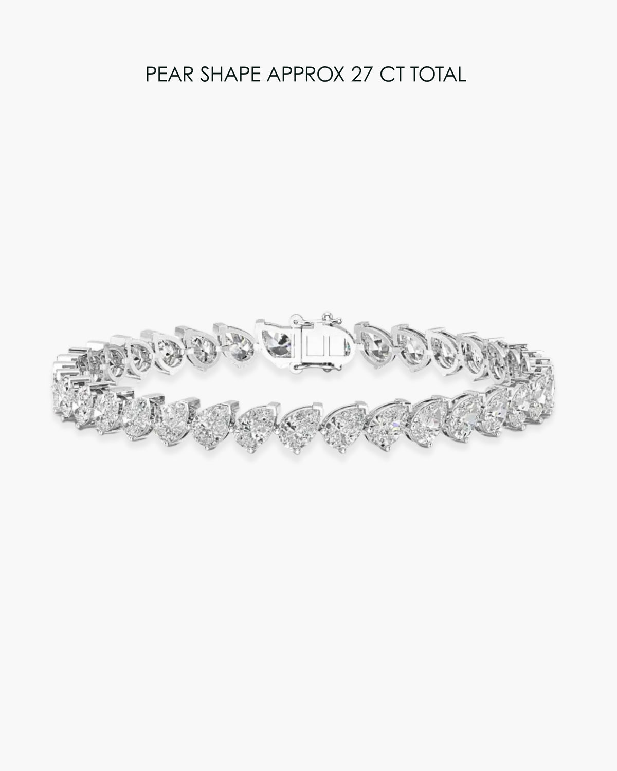 Pear Diamond Tennis Bracelet - 13 Carat