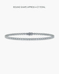 Round Diamond Tennis Bracelet - 4 Carat