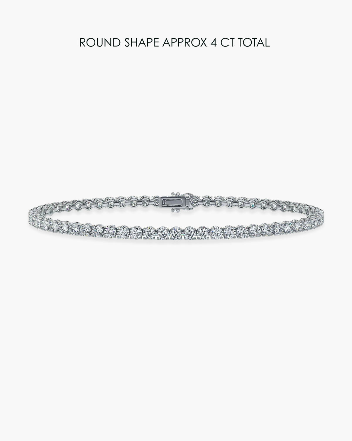 Round Diamond Tennis Bracelet - 4 Carat