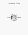 Round Diamond Solitaire Ring - 1.5 Carat