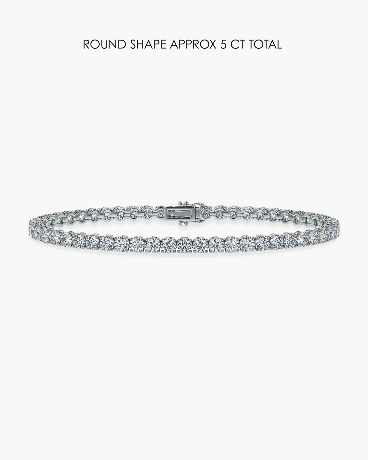 Round Diamond Tennis Bracelet - 5 Carat