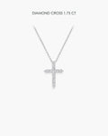 Round Diamond Cross 1.75 Carat