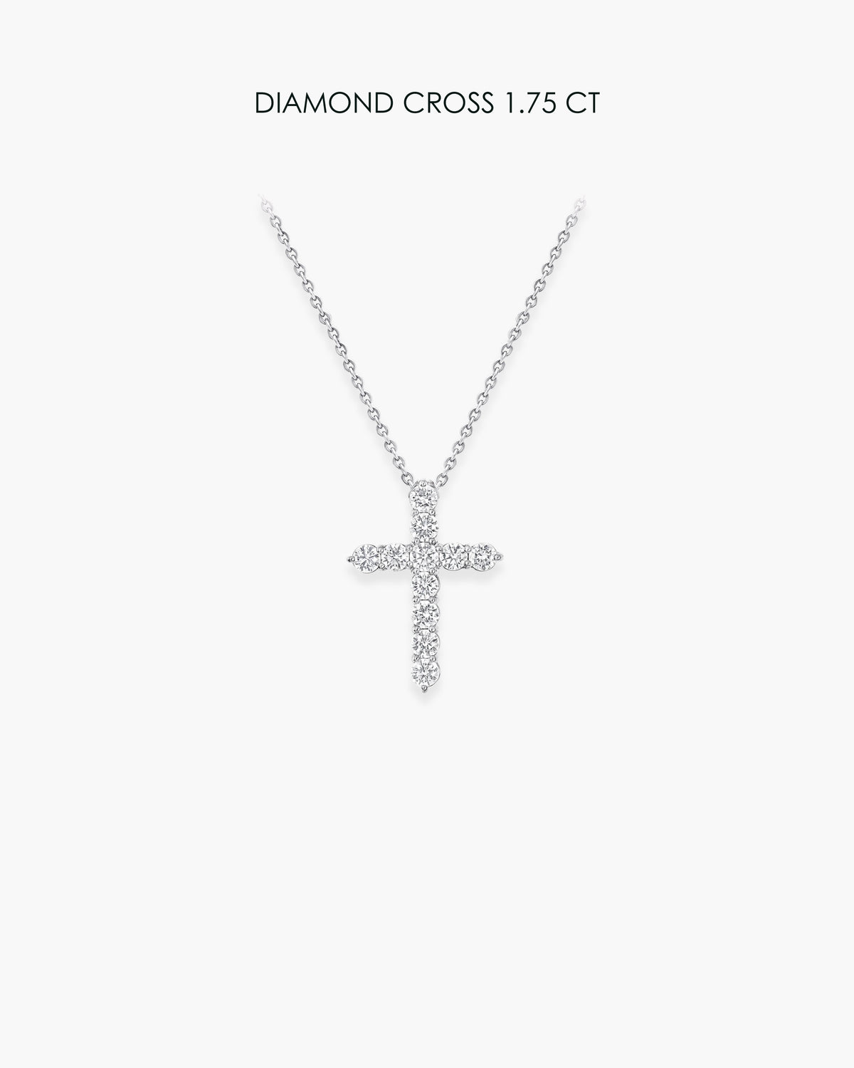 Round Diamond Cross 1.75 Carat