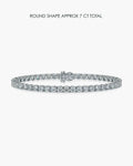 Round Diamond Tennis Bracelet - 7 Carat