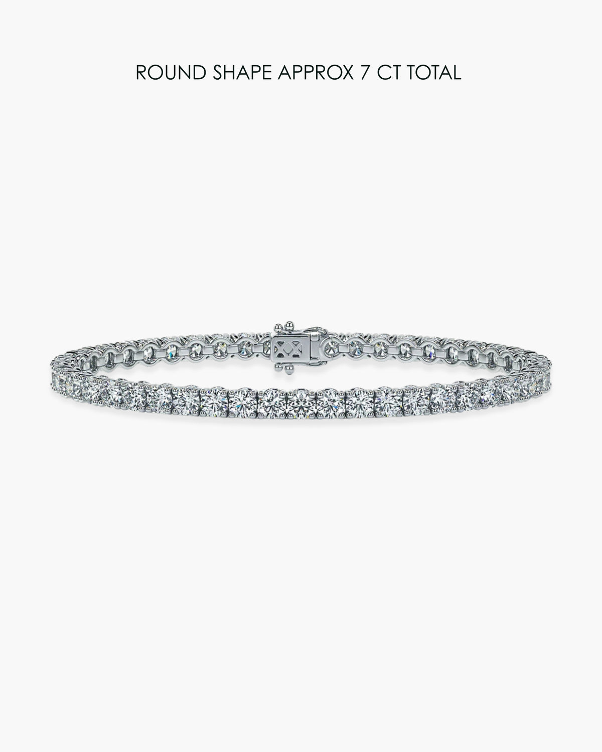 Round Diamond Tennis Bracelet - 7 Carat
