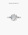 Round Solitaire Ring - 2 Carat