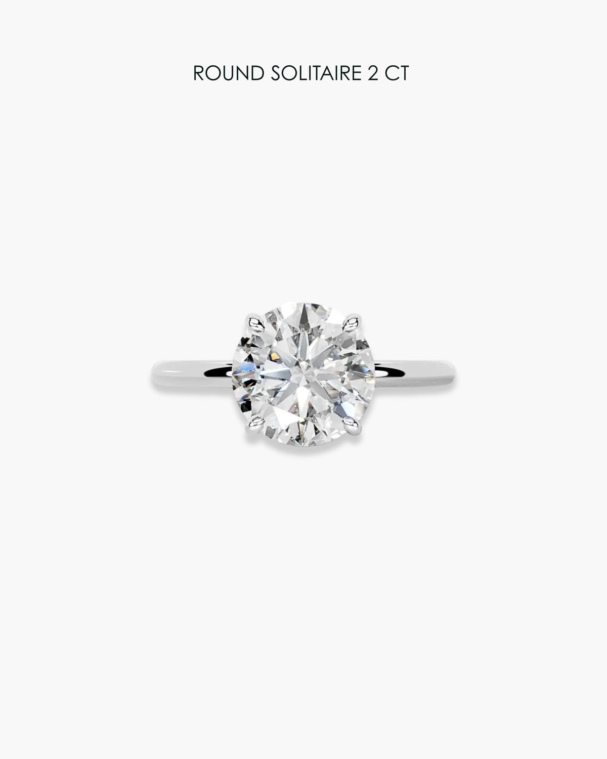 Round Solitaire Ring - 2 Carat