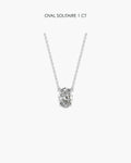 Oval Diamond Pendant 1 Carat
