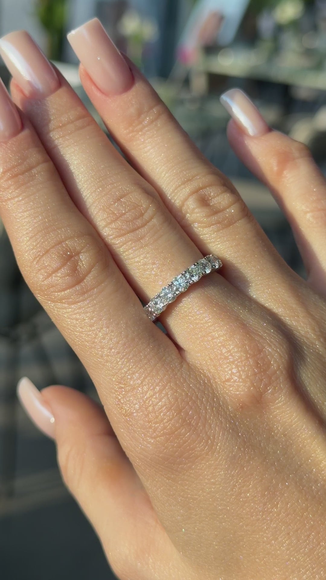 Round Diamond Eternity Ring - 3 Carat