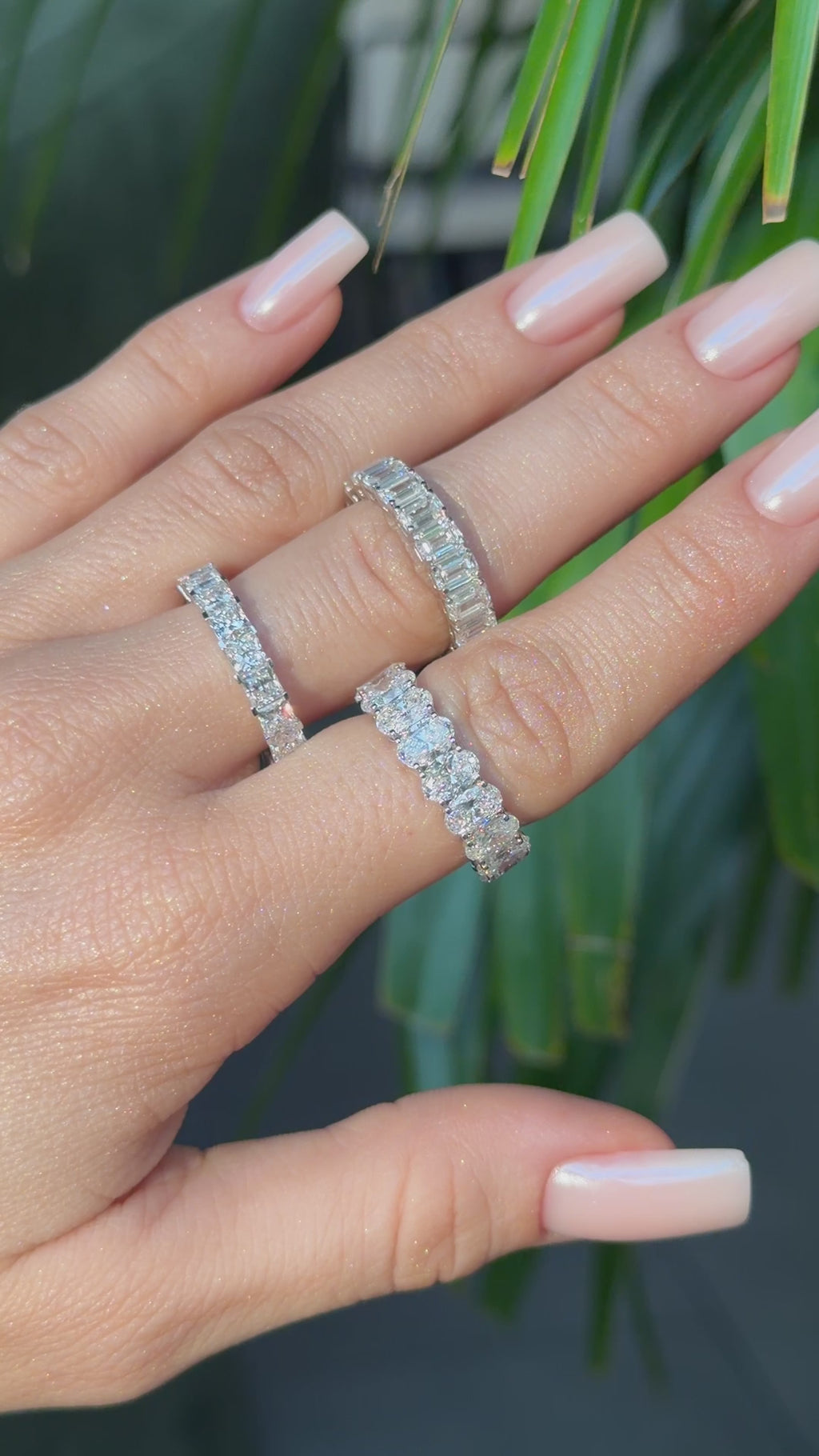 Oval Diamond Eternity Ring - 7 Carat